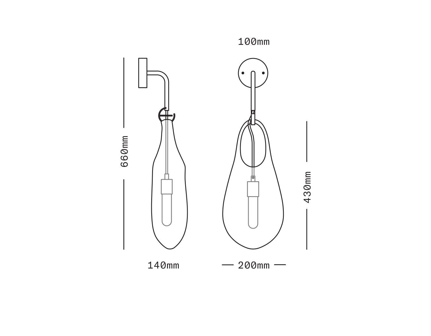 Выдувное стекло светодиодный настенный светильник SkLO Hold ARCH-00147630 - Вид №16