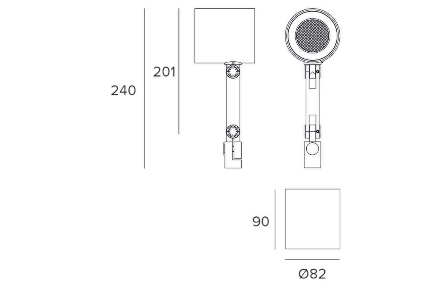 Регулируемый алюминиевый светодиодный прожектор TARGETTI CORO PICCOLO ARCH-00077681 - Вид №3