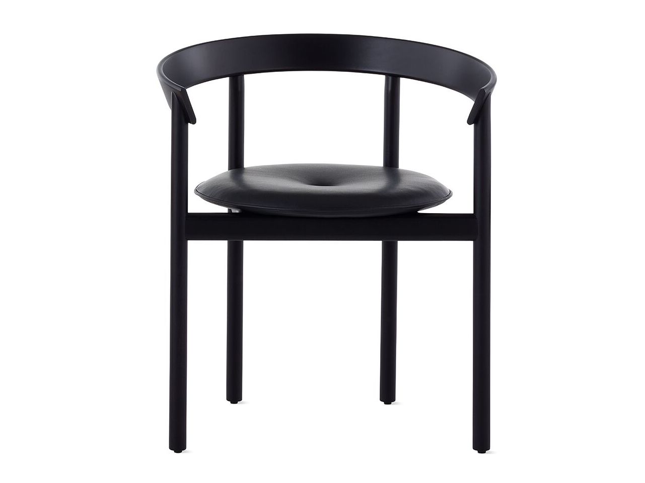 Стул из массива дерева с подлокотниками и встроенной подушкой Herman Miller Comma ARCH-00082753