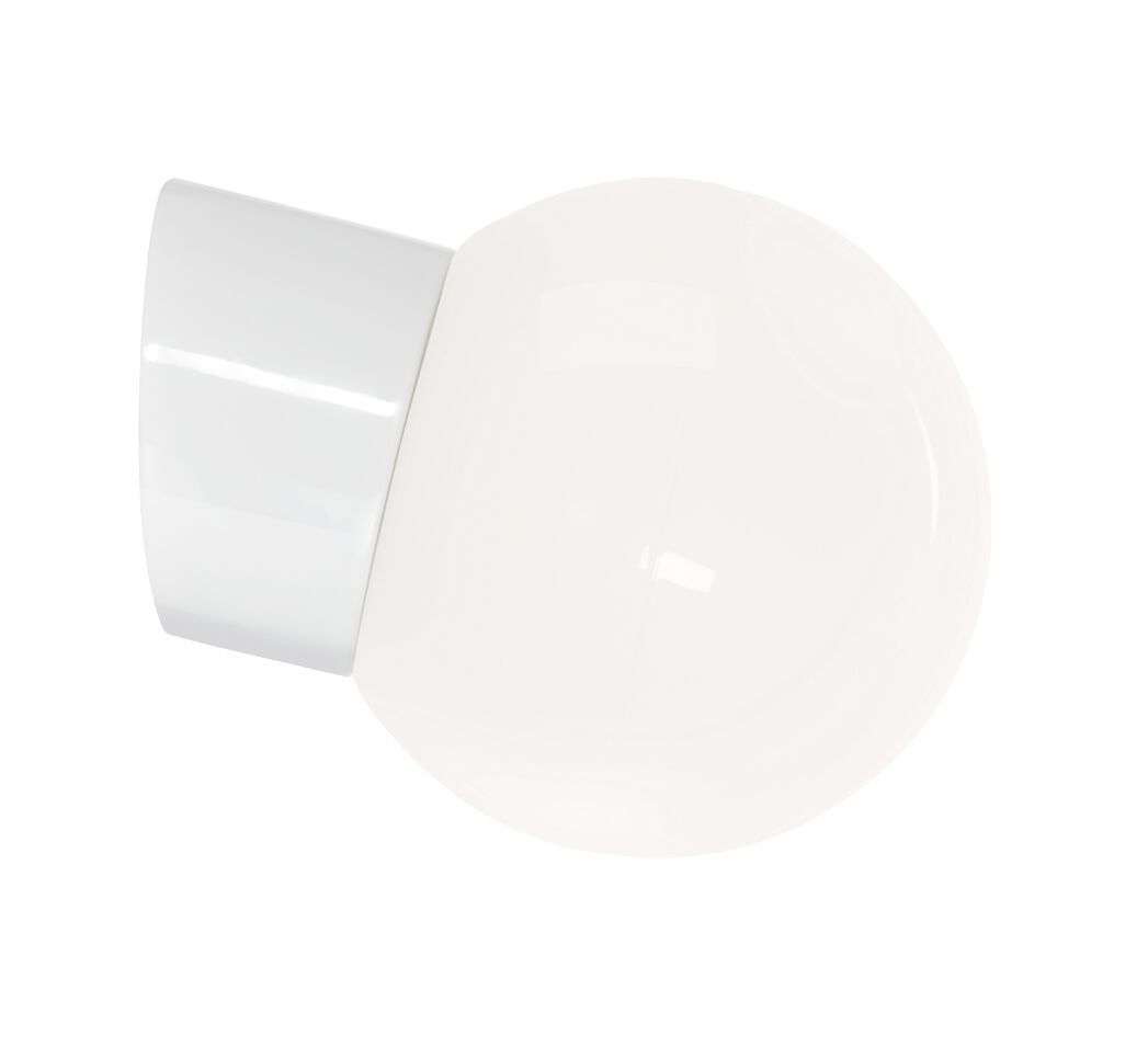 Полированная и фарфоровая опаловая стеклянная настенная лампа Ifö Electric Classic Globe ARCH-00063979 - Вид №6