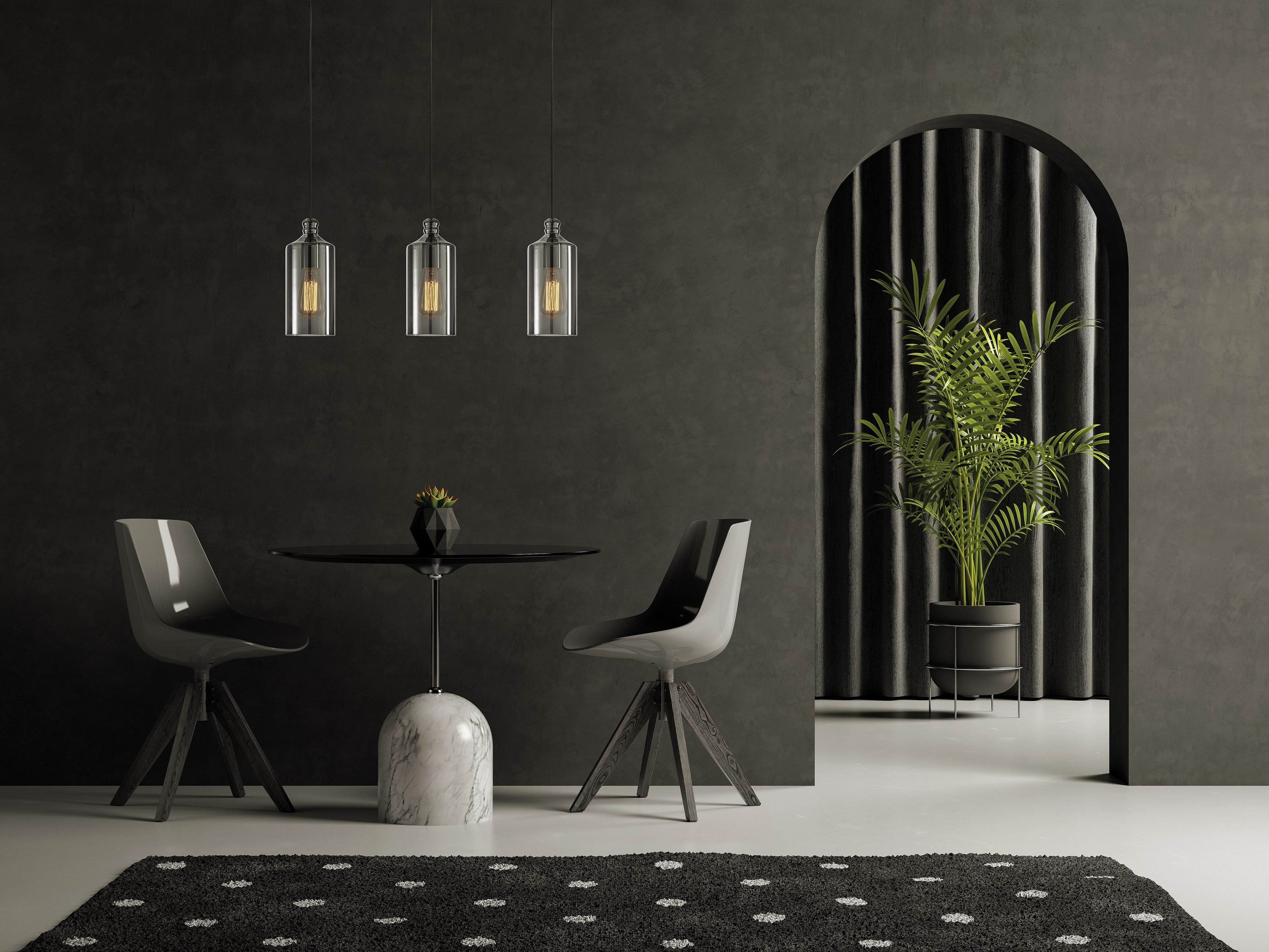 Стеклянный подвесной светильник Miloox Ebe ARCH-00063236 - Вид №8