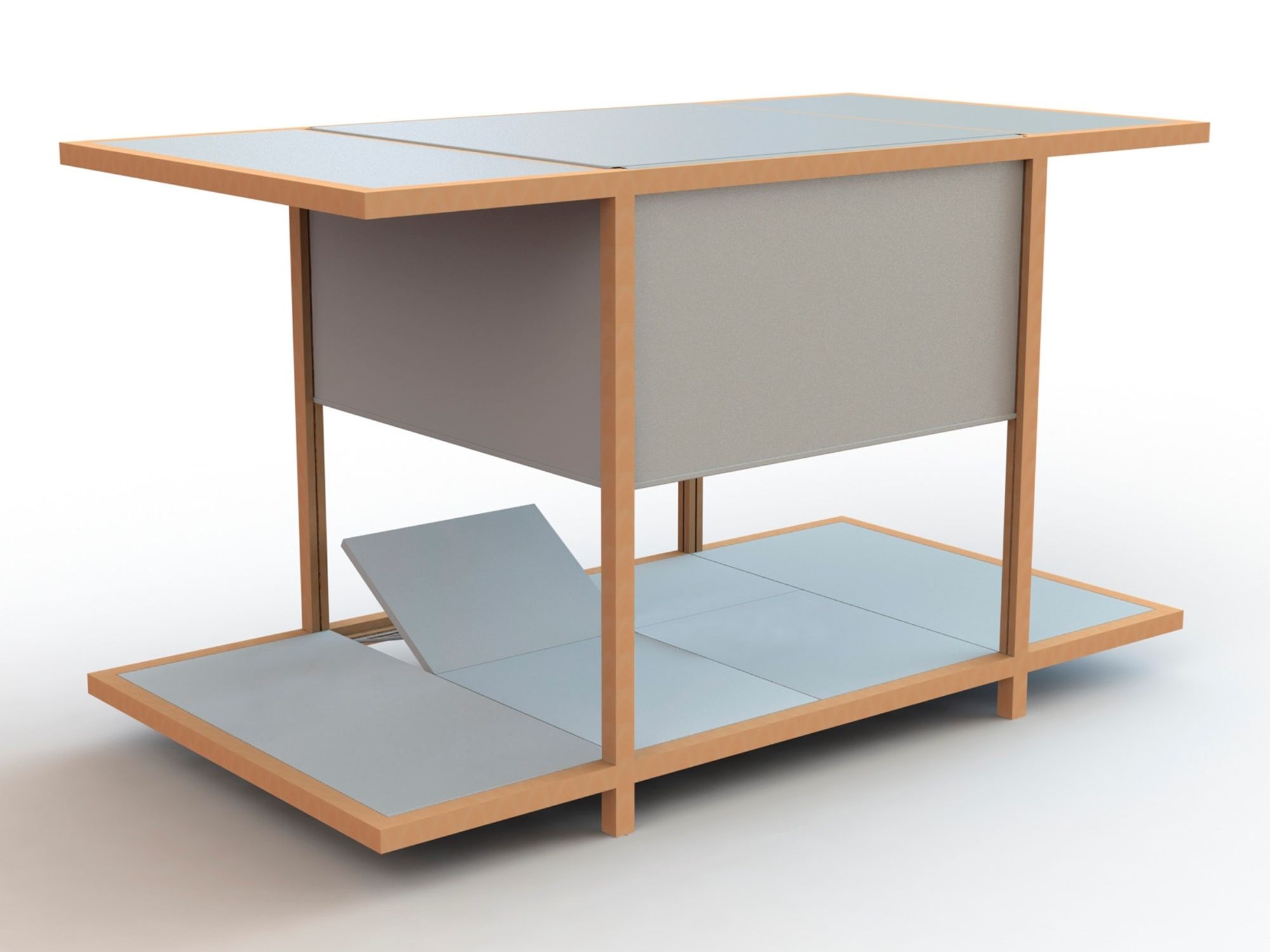 Садовая кровать с навесом из кедра с навесом Paola Lenti Toku ARCH-00042927 - Вид №1