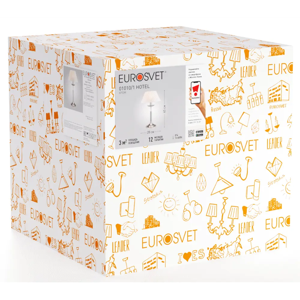 Настольная лампа Eurosvet 01010/1, цвет хром STLM-2155387 - Вид №6
