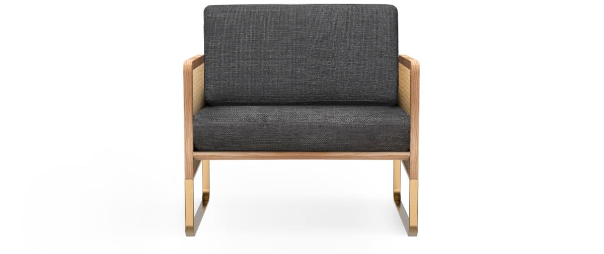 Винтажное стильное бархатное съемное мягкое кресло RED EDITION плетеная ARCH-00037426 - Вид №33