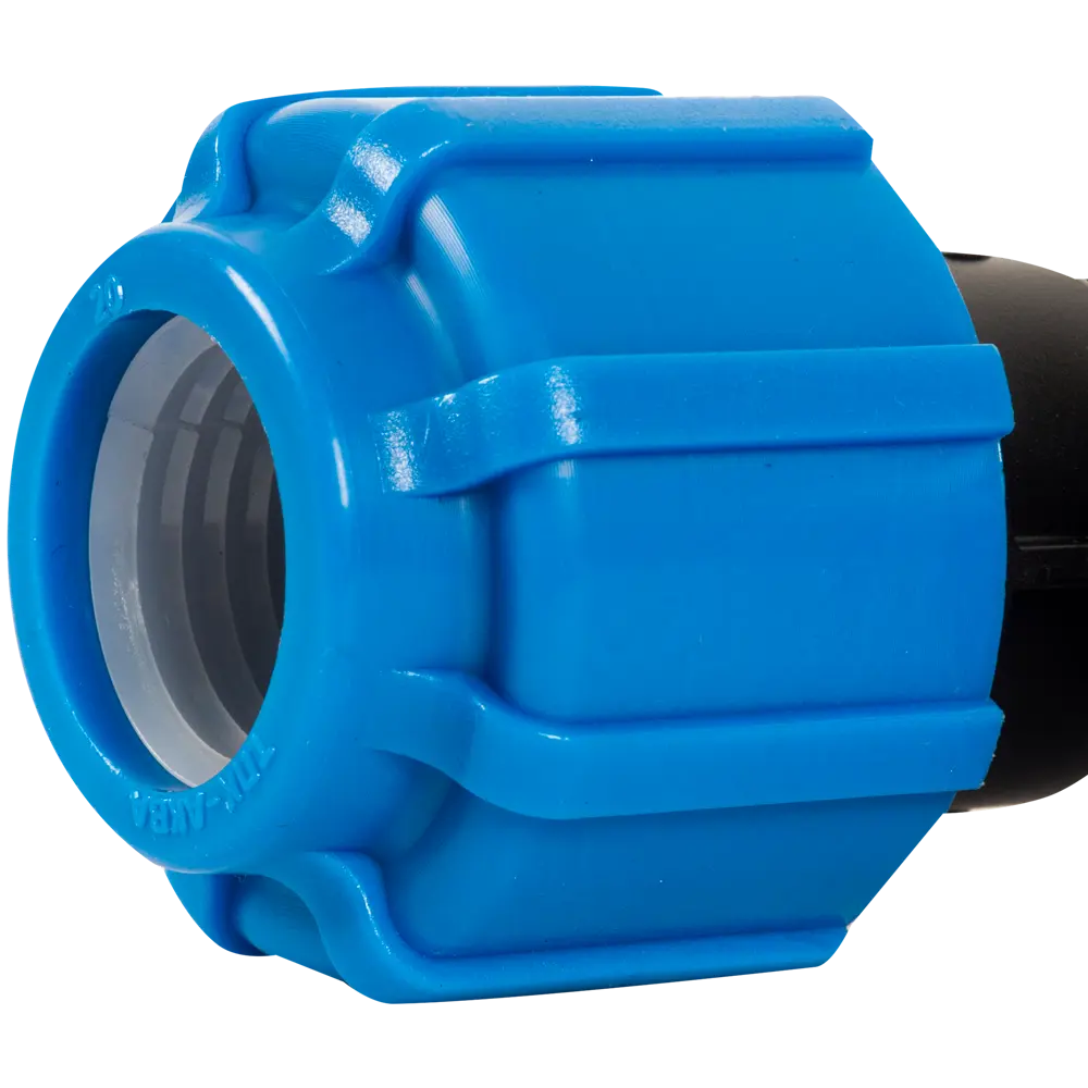 Отвод обжимной ПОЛИТЭК 90° 20 мм для полиэтиленовых труб 11738684 STLM-0001455 - Вид №1