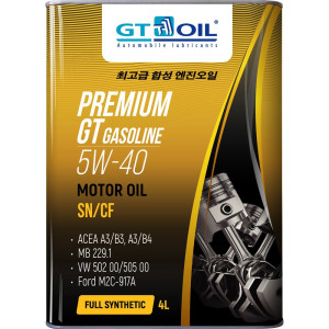 90827547 Масло Premium Gasoline SAE 5W-40 API SN/CF 4 л STLM-0401526 GT OIL