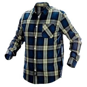 Рубашка рабочая Neo Tools Camo цвет оливково-синий размер XL/56 рост 188-194 см 83304144 STLM-2070135