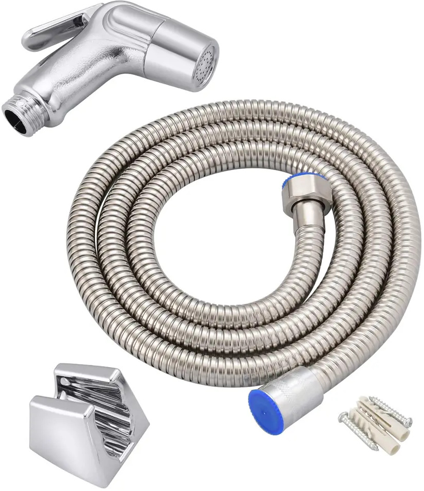 90754478 Гигиенический душ Kopfgescheit KG-A385 Kit цвет хром, с держателем и шлангом STLM-0368848