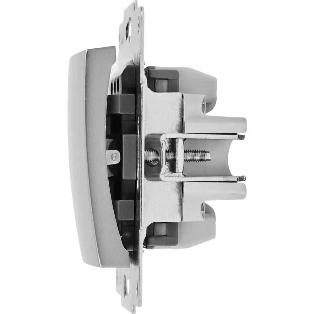 Выключатель Lezard Karina с подсветкой цвет матовый серый STLM-2087369 - Вид №4