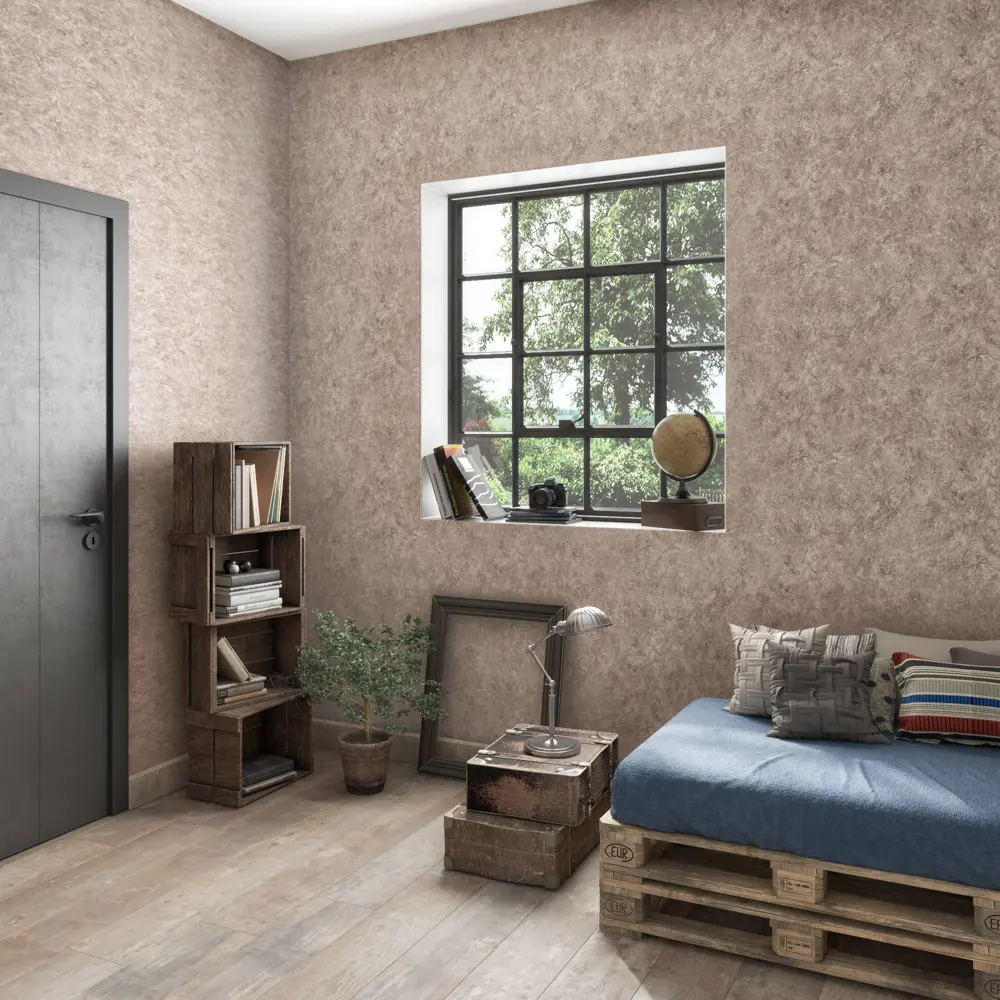 Обои флизелиновые Inspire Anton коричневые 1.06 м Granit 3 STLM-2114223 - Вид №4