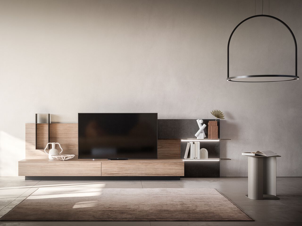 Деревянная секционная оборудованная стена Santalucia Mobili Шах ARCH-00127594