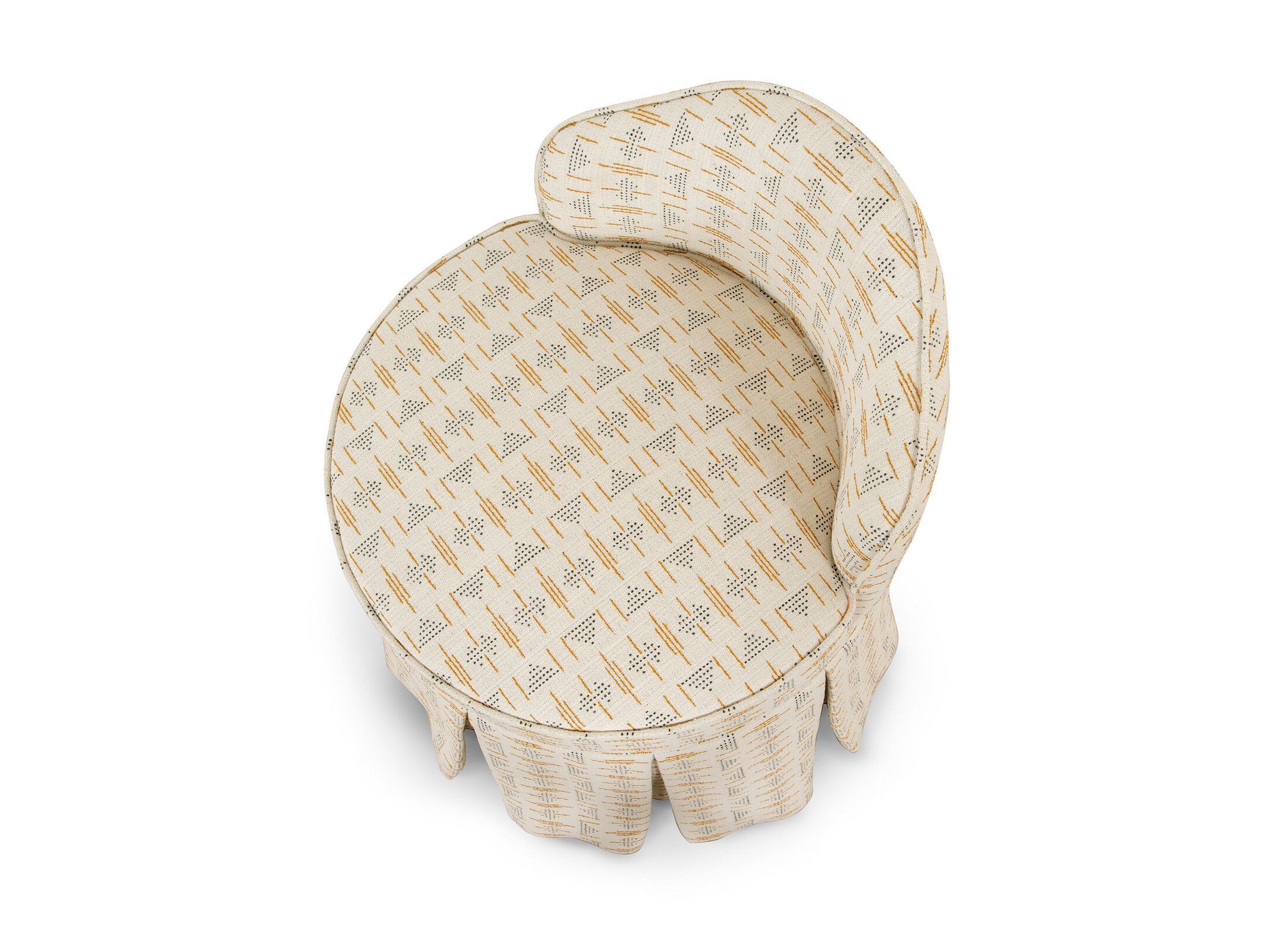 Круглый пуф из ткани Bellotti Ezio Charming ARCH-00050985 - Вид №1