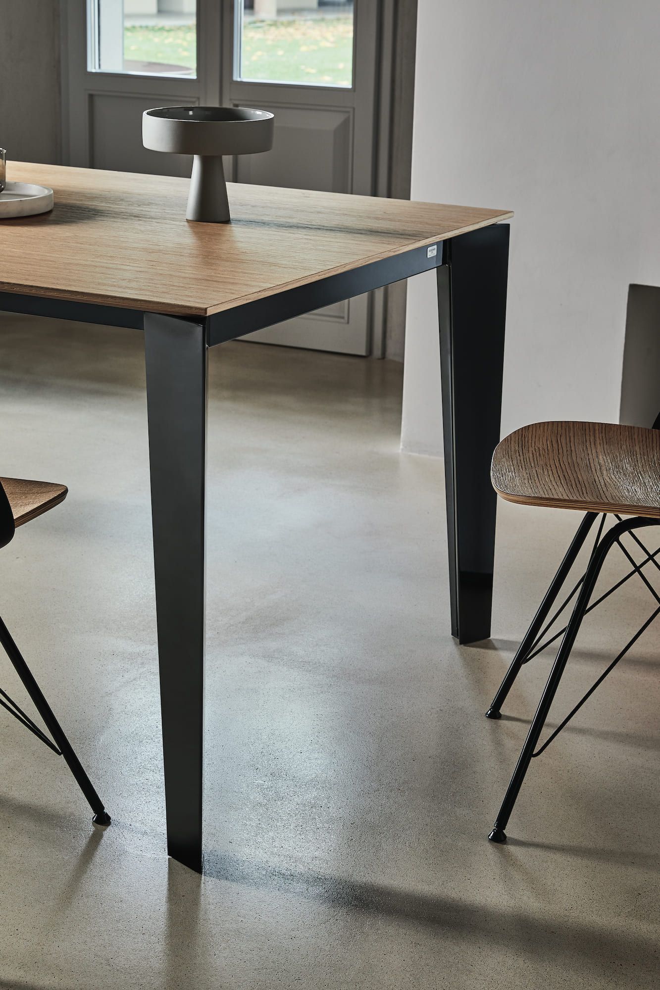 Обеденный стол из стали и хрусталя Bontempi Casa CRUZ ARCH-00075618 - Вид №8