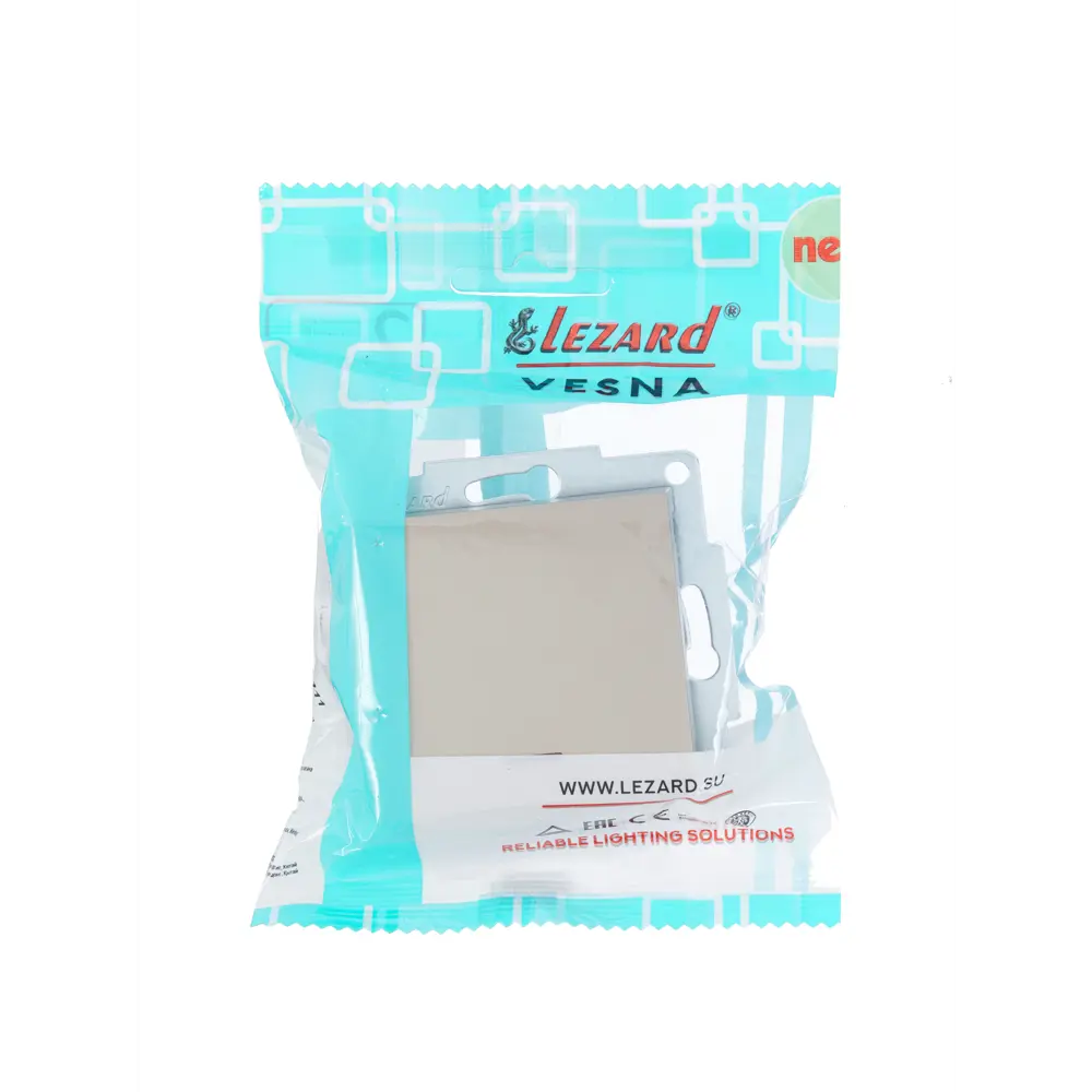 Выключатель встраиваемый Lezard Vesna 1 клавиша с подсветкой цвет титан STLM-2068053 - Вид №5