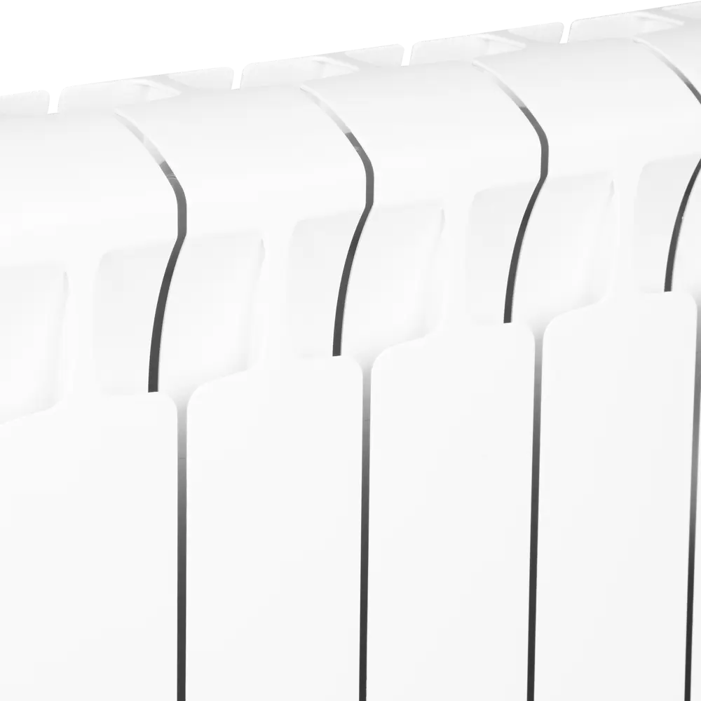 Радиатор секционный Rifar Base RB50008НПЛ 500/100 8 секций нижнее левое подключение биметалл белый В500 STLM-2137627 - Вид №3