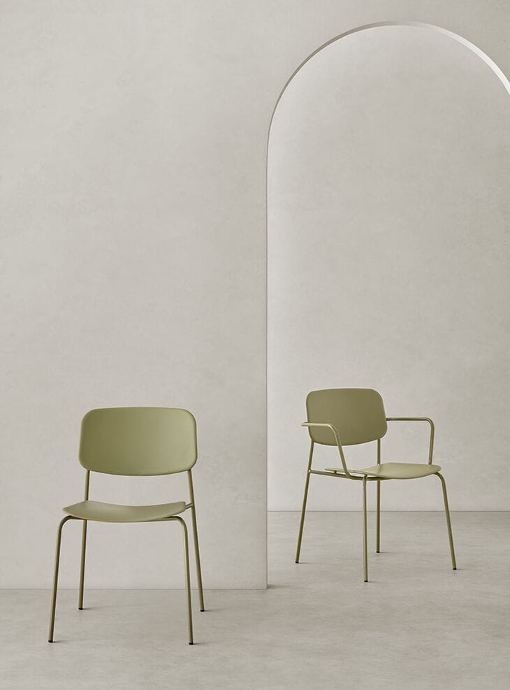 Штабелируемый стул из переработанного полипропилена Mobboli Cap ARCH-00084947 - Вид №3