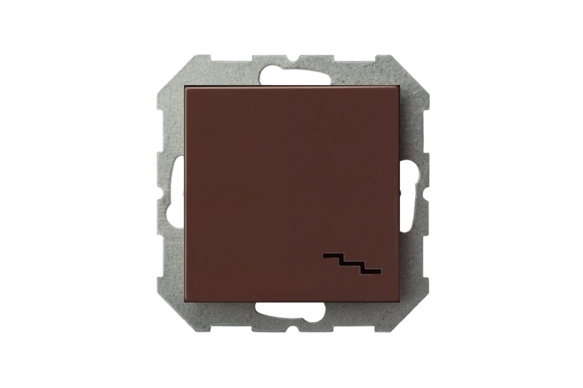 90260607 Выключатель встраиваемый IP610-201-01E/R 1 клавиша, цвет коричневый Epsilon STLM-0153534 LIREGUS