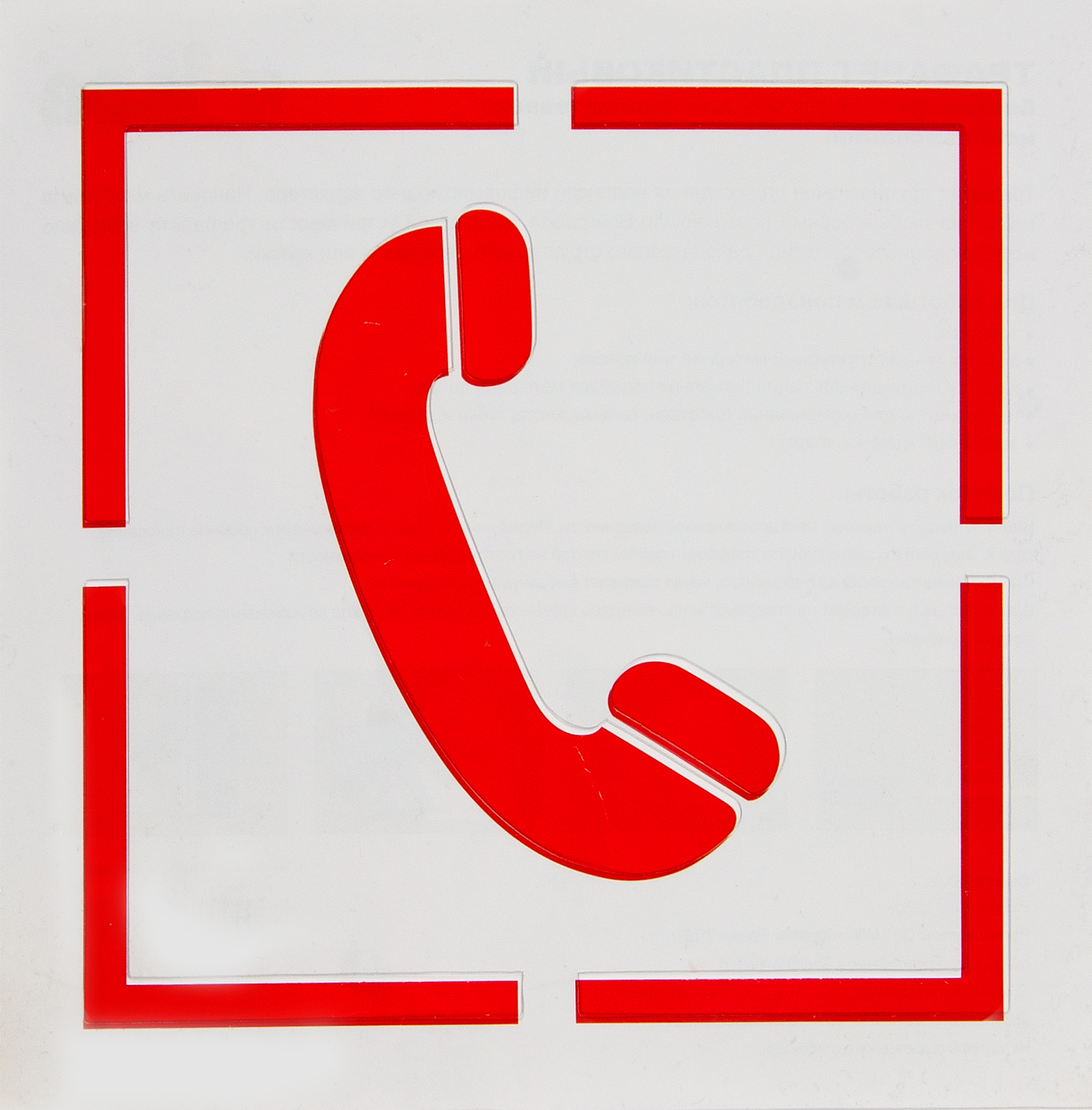 17129329 Трафарет «Телефон при пожаре» 20х20 см STLM-0007548 UNIBOB