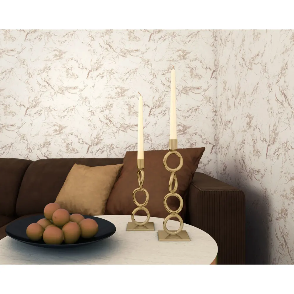 Обои виниловые Палитра Мрамор 0.53х10 м цвет коричневый 1360-24 Marble STLM-2070148 - Вид №4