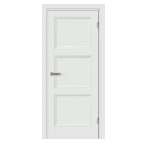 Комплект двери Трилло глухая 90x200 см Hardflex белый с добором 100 мм