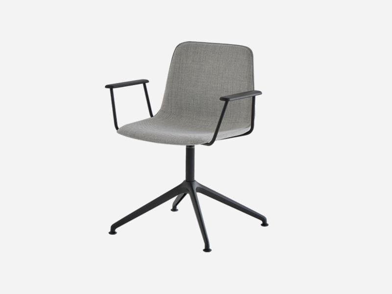 Тканевое вращающееся офисное кресло с подлокотниками на насесте INCLASS Varya XL ARCH-00134272