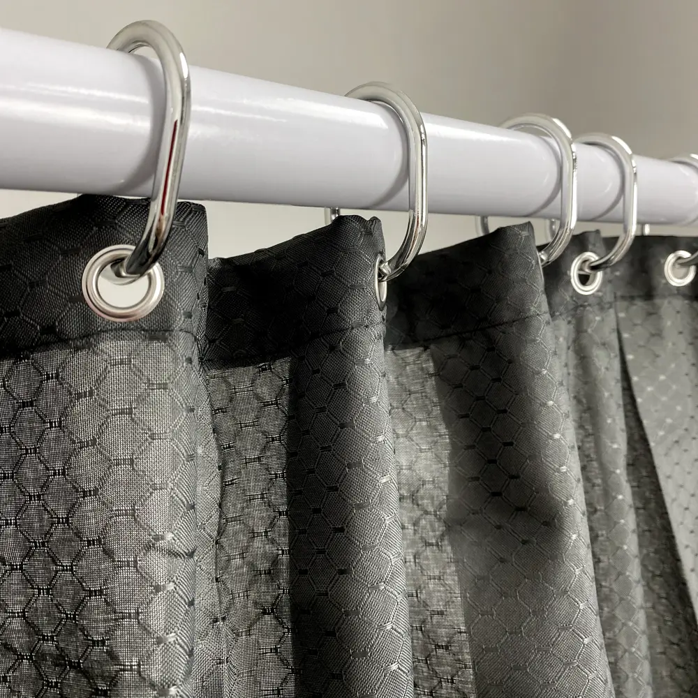 Влагостойкая штора для душа LEMER Ofenhorn серый 180x200 см 89384990 STLM-1567981 - Вид №2