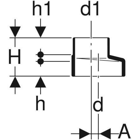 308.060.14.1 Переход эксцентриковый Geberit Silent-db20, короткий Geberit  - Вид №2