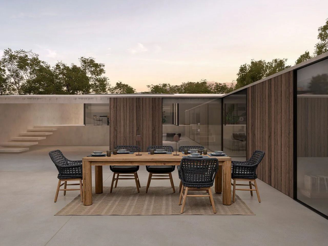 Открытый полипропилен сплошной цвет ковер BIZZOTTO GEERT ARCH-00090201 - Вид №1