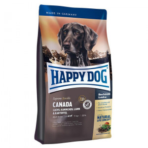 ПР0036325 Корм для собак Канада лосось, кролик, ягненок сух.1кг HAPPY DOG