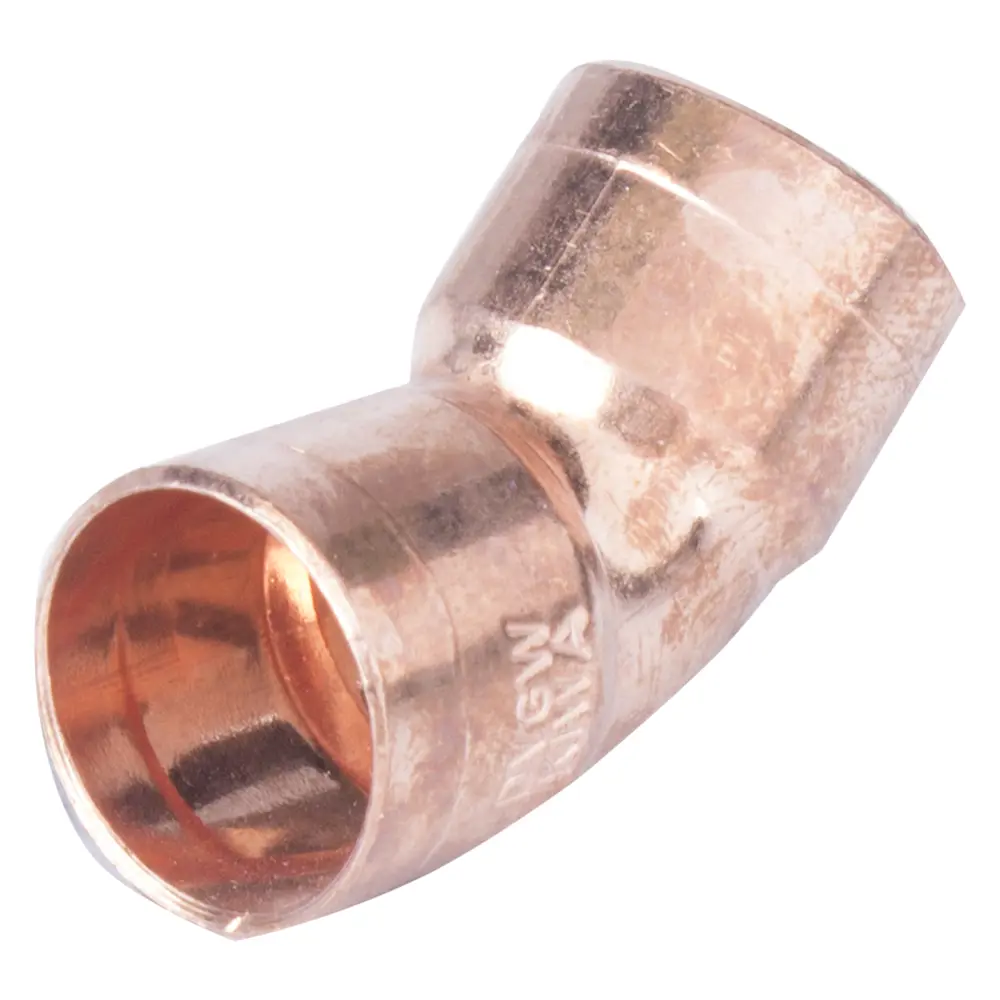 Отвод 45° Viega 15 мм внутреннее-внутреннее соединение, медь 100483 STLM-2209816