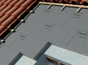 Neopor® by BASF Изоляционная панель Neopor® с вентилируемой бетонной и кирпичной крышей