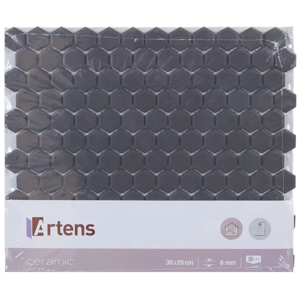 Мозаика Artens, 30х26 см, керамика, цвет чёрный STLM-2004691 - Вид №4
