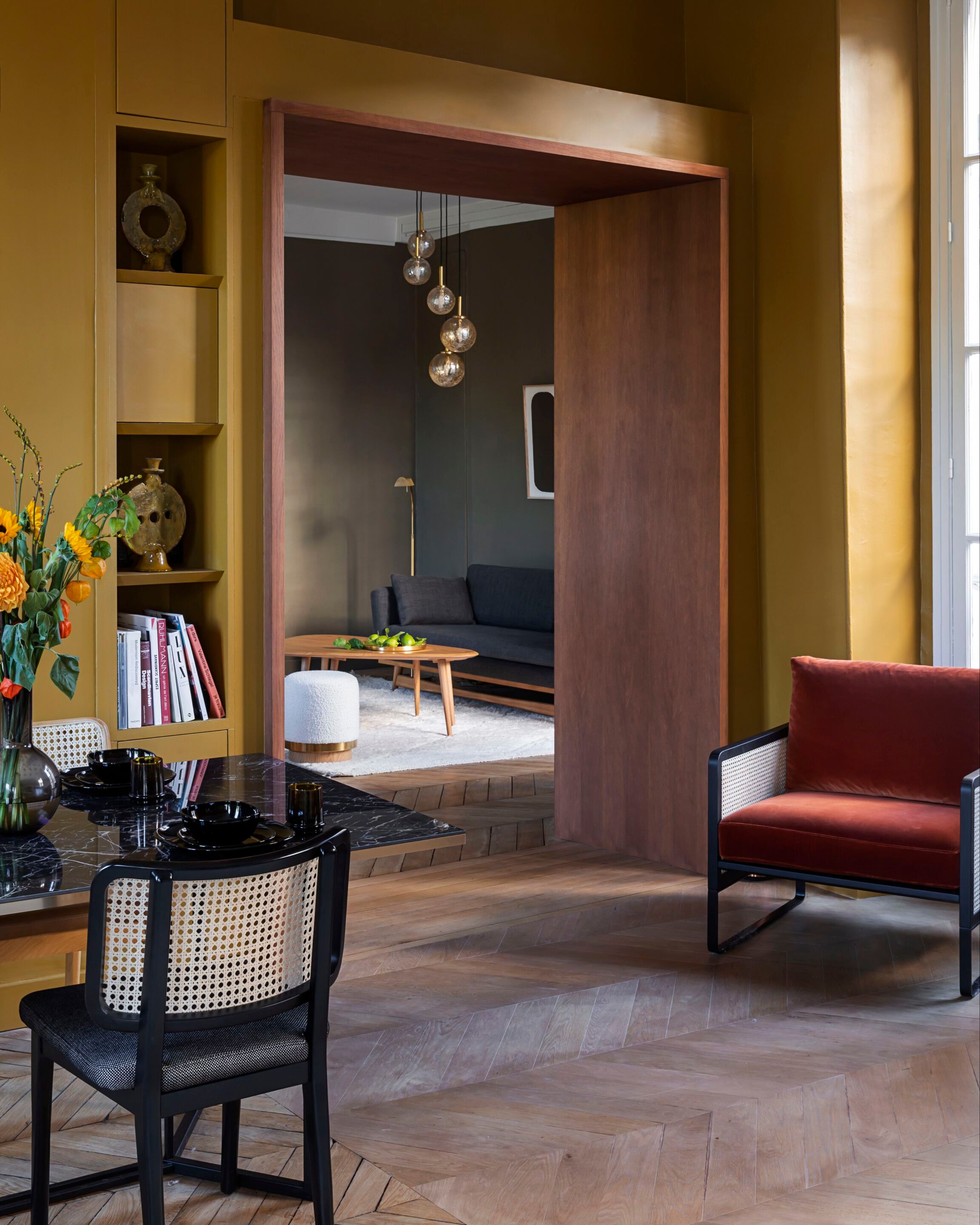 Плетеный стул в винтажном стиле со встроенной подушкой RED EDITION плетеная ARCH-00020059 - Вид №2