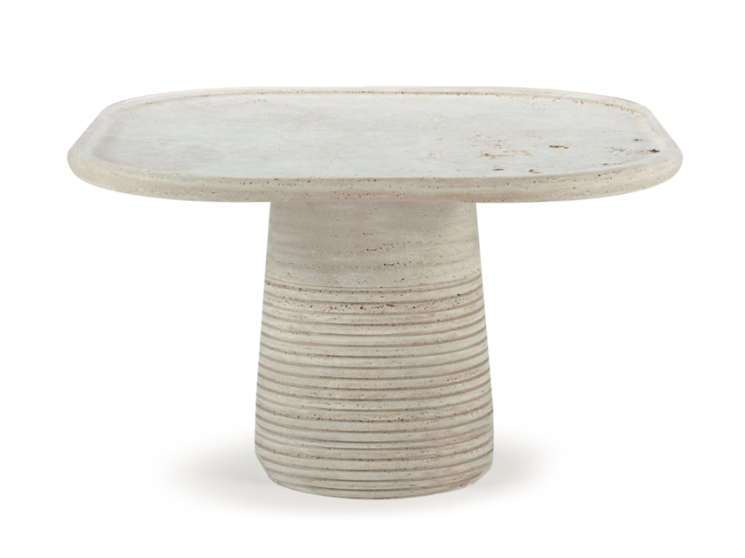 Квадратный стол из травертина Mambo Unlimited Ideas Poppy ARCH-00042394