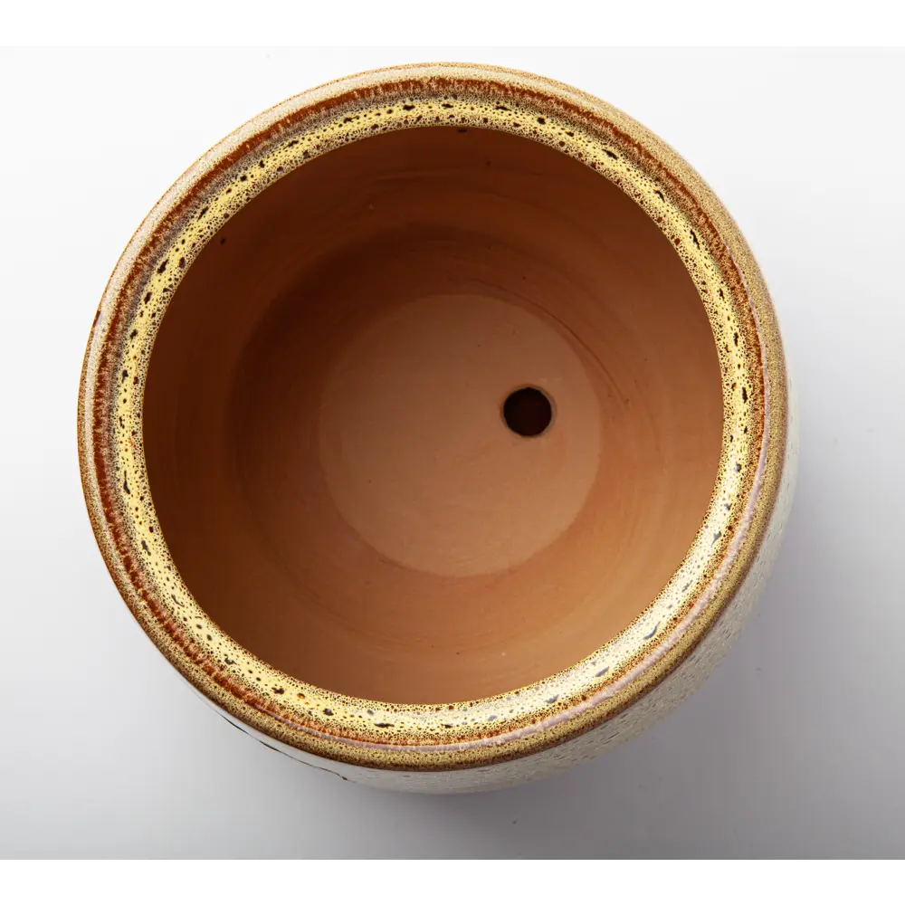 Горшок цветочный Gonchar Скарлет №1 Люкс ø28 h31 v19 л керамика желтый STLM-2116272