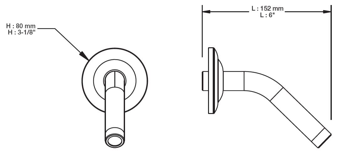 Настенный душ BARIL BRA-0612-13 ARCH-00035144 - Вид №2