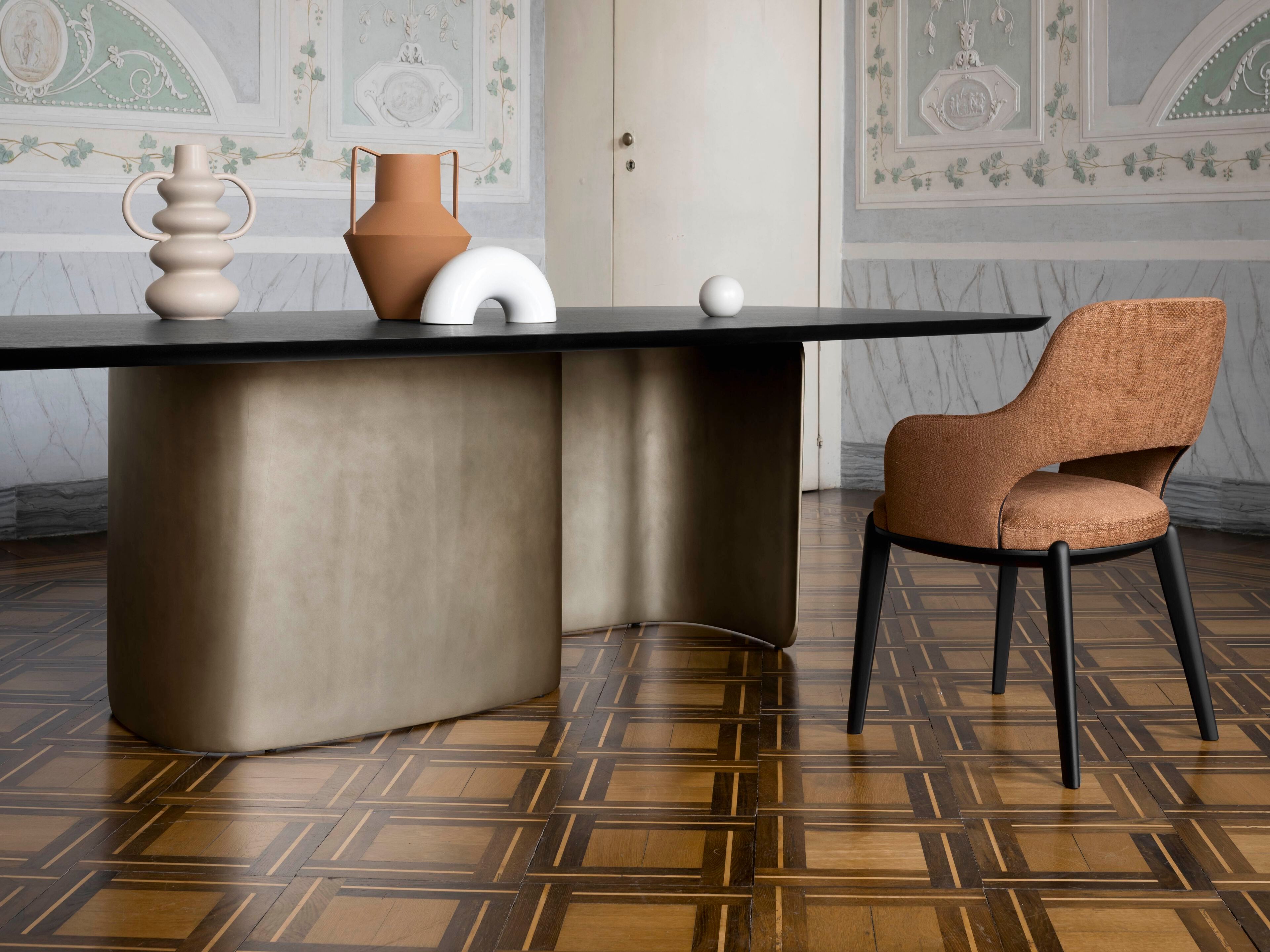 Мягкий тканевый стул с подлокотниками Alf DaFrè TINA ARCH-00082266 - Вид №2