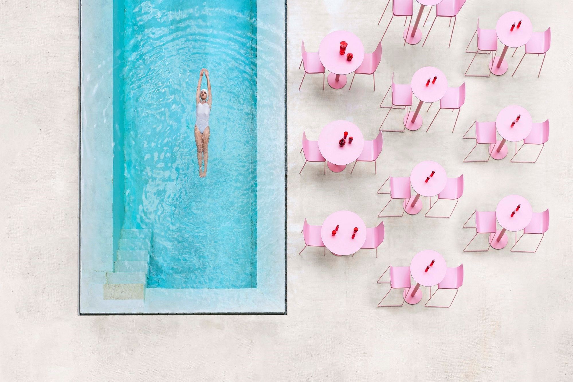 Высокий круглый садовый стол Diabla ARCH-00110967 - Вид №3