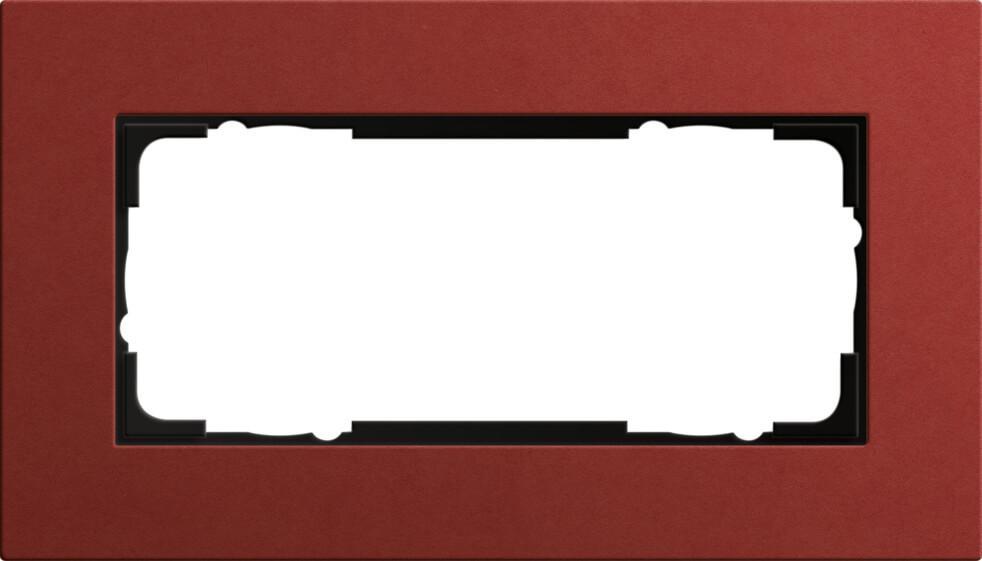 1002229 Рамка 2-модульная Lenoleum-Multiplex красный Gira Esprit