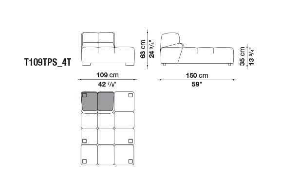 Модульный диван B&B Italia Tufty Time ARCH-00144354 - Вид №25