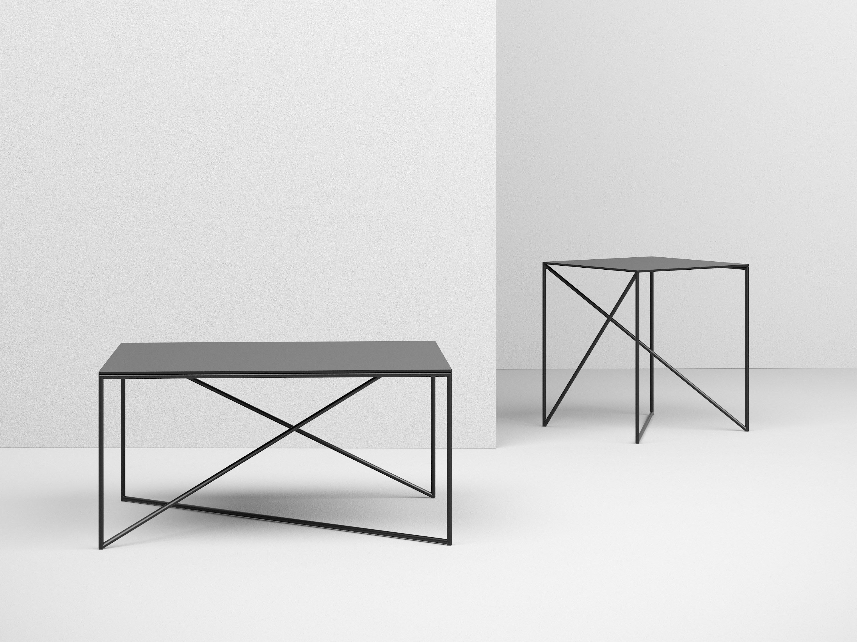 Прямоугольный журнальный столик из стали и алюминия Grupa Dot ARCH-00023994 - Вид №2