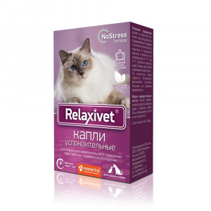 ПР0043869 Капли успокоительные для кошек и собак 10мл RELAXIVET