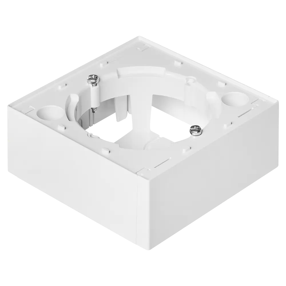 Монтажная коробка под выключатель или розетку Systeme Electric AtlasDesign 85x85 мм IP20 цвет белый STLM-2036780