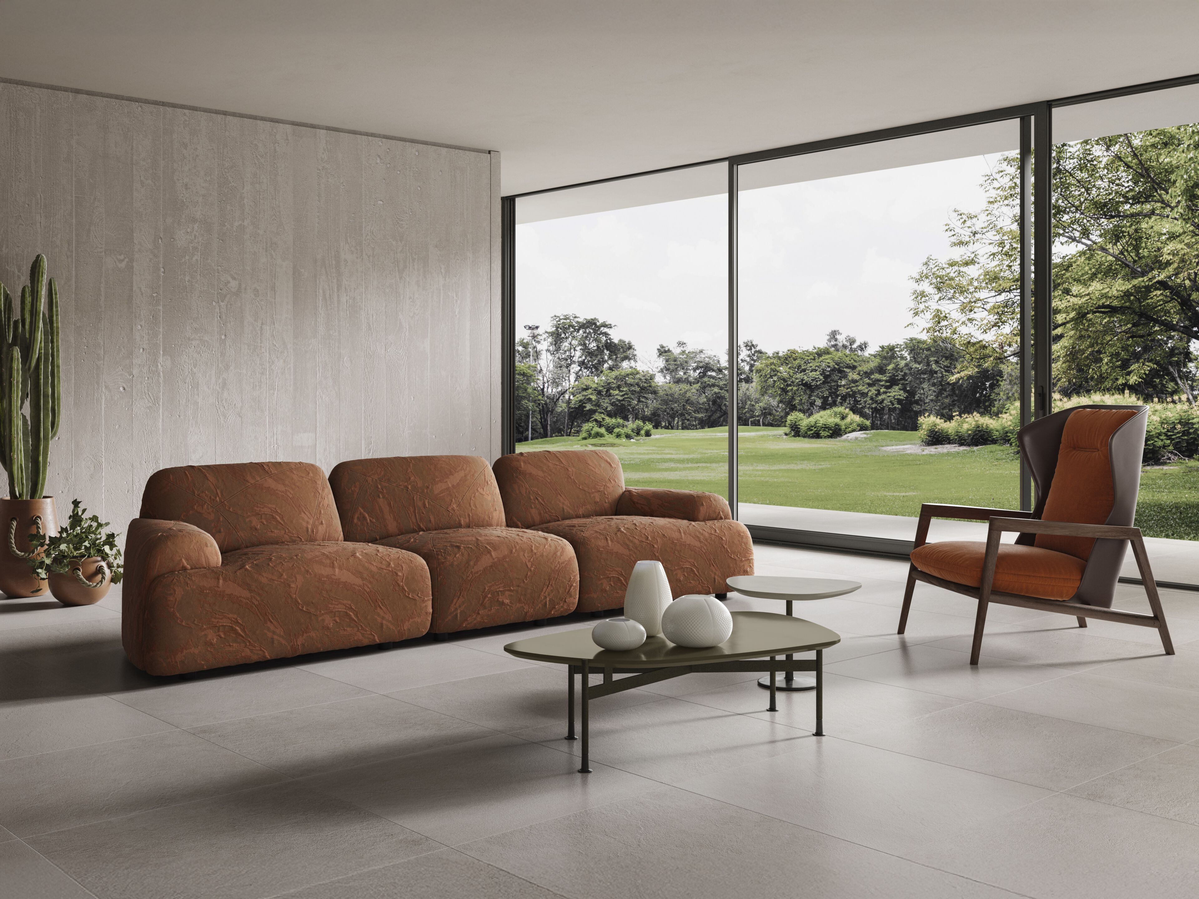 3-местный модульный тканевый диван Natuzzi Italia Buddie ARCH-00116690 - Вид №3