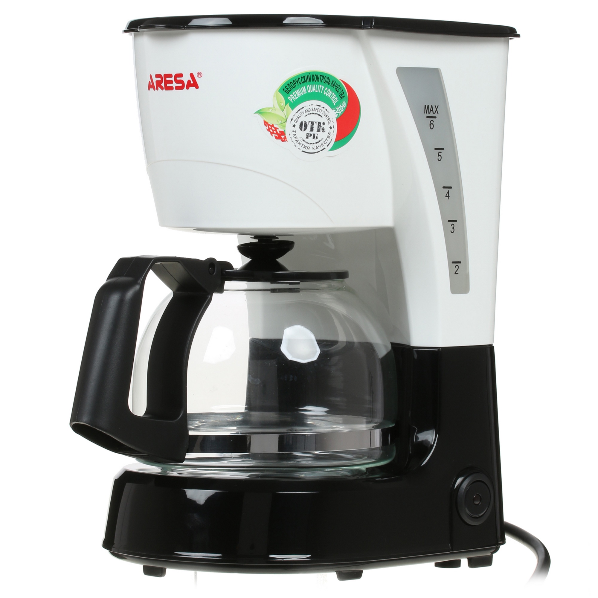 8111684 Кофеварка капельная Aresa AR-1609 белый STDN-0030777 - Вид №3