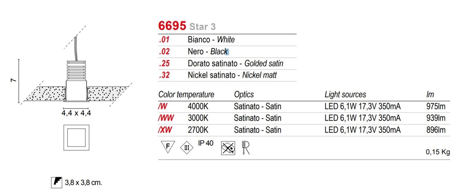 Алюминиевый светодиодный светильник EGOLUCE ARCH-00077603 - Вид №3