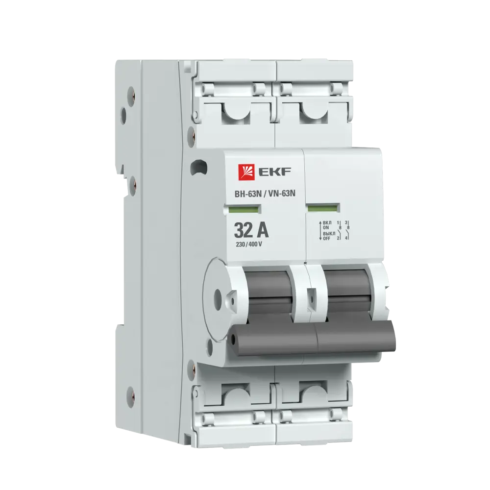 Выключатель нагрузки EKF Proxima ВН-63 2P N 32 А STLM-2030971
