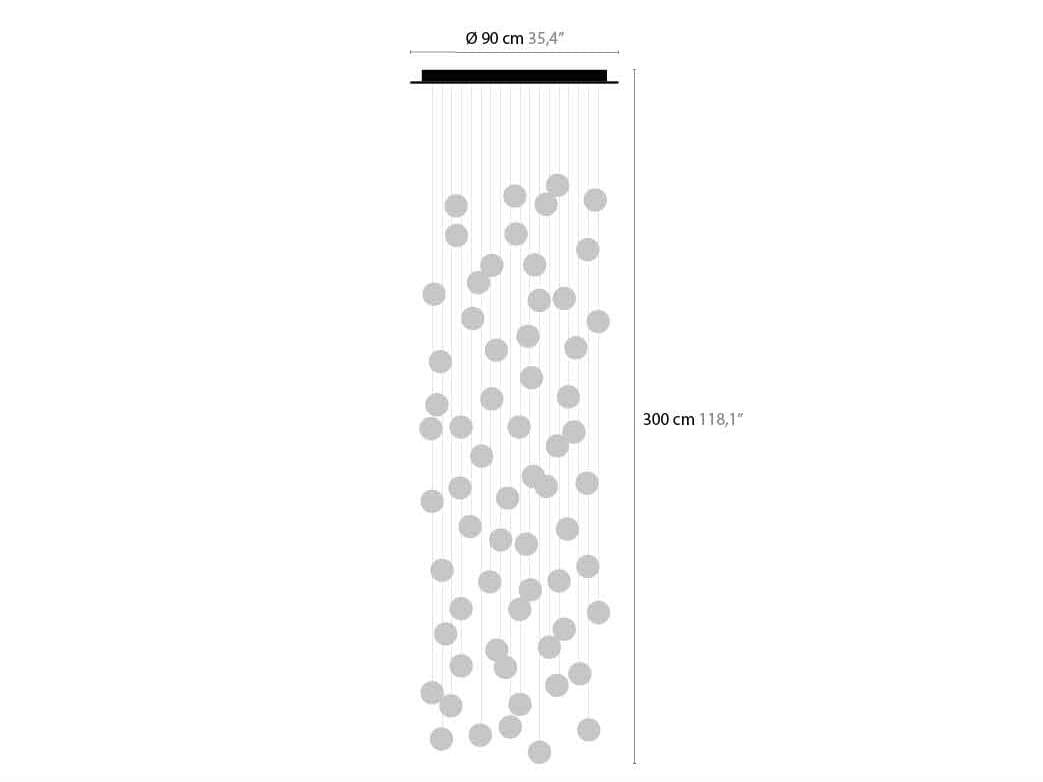 Стеклянный светодиодный подвесной светильник ILFARI Ballroom ARCH-00133816 - Вид №3