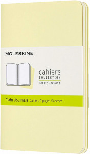 517246 Блокнот "Cahier Journal" Pocket, 32 листа, 70 г/м2, нелинованный, 9 x 14 см, нежно-желтый Moleskine