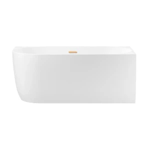 91683729 Акриловая угловая ванна 150x75 см Wellsee Belle Spa 235702004 правый разворот, с каркасом, экраном и сливом-переливом STLM-1399918